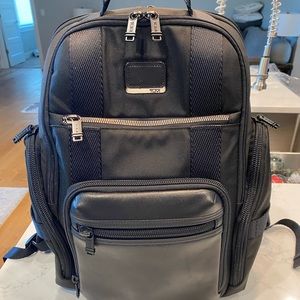 TUMI Alpha Bravo Sheppard Deluxe Black Backpack + Tumi Cord Case